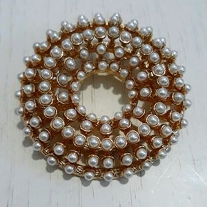 Faux Pearl Brooch